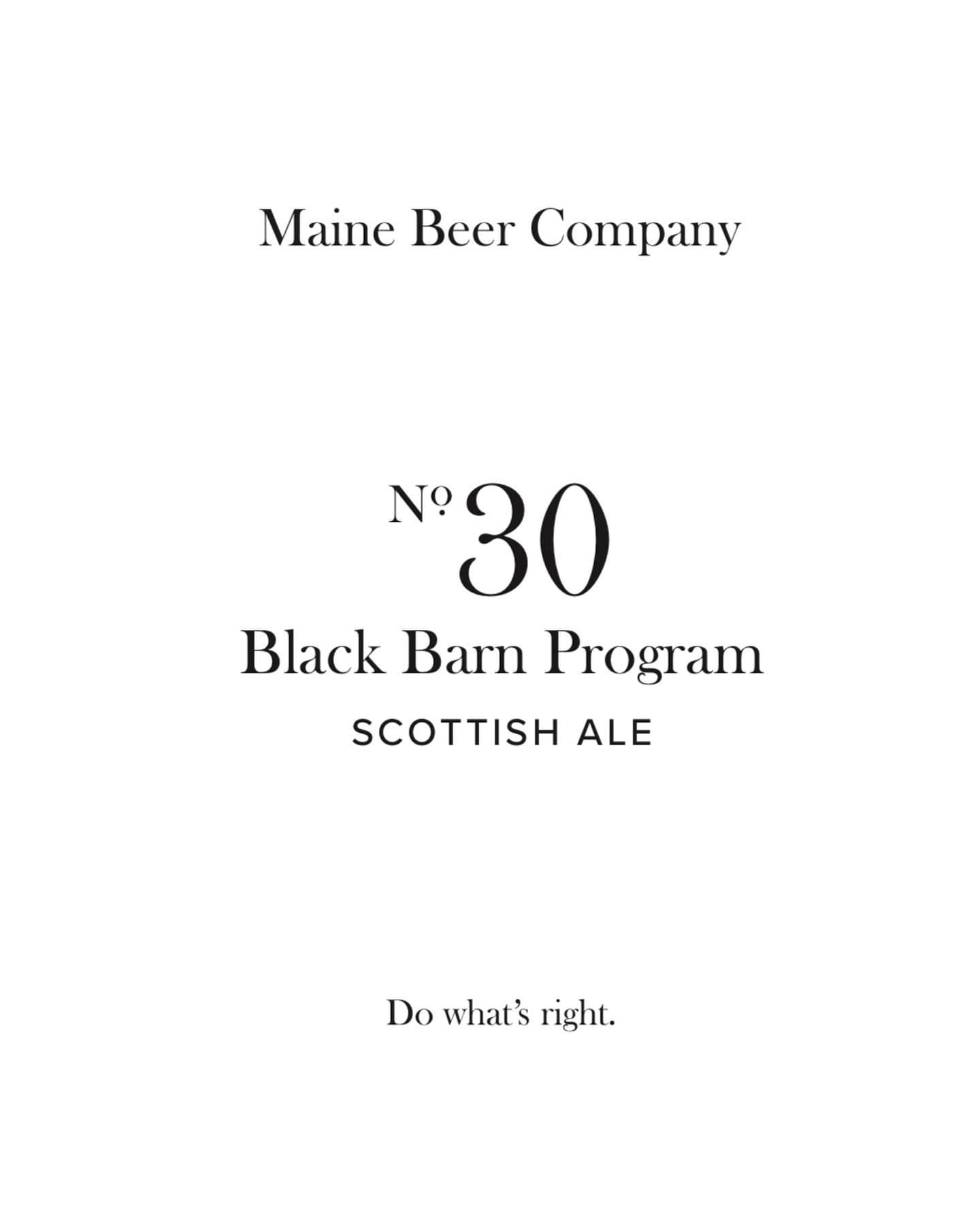Black Barn Program No. 30 Label