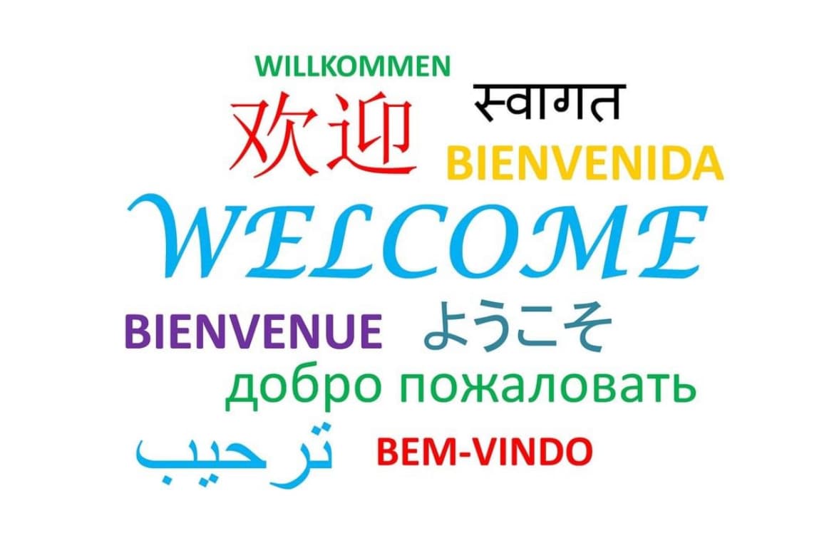 Welcome in many languages